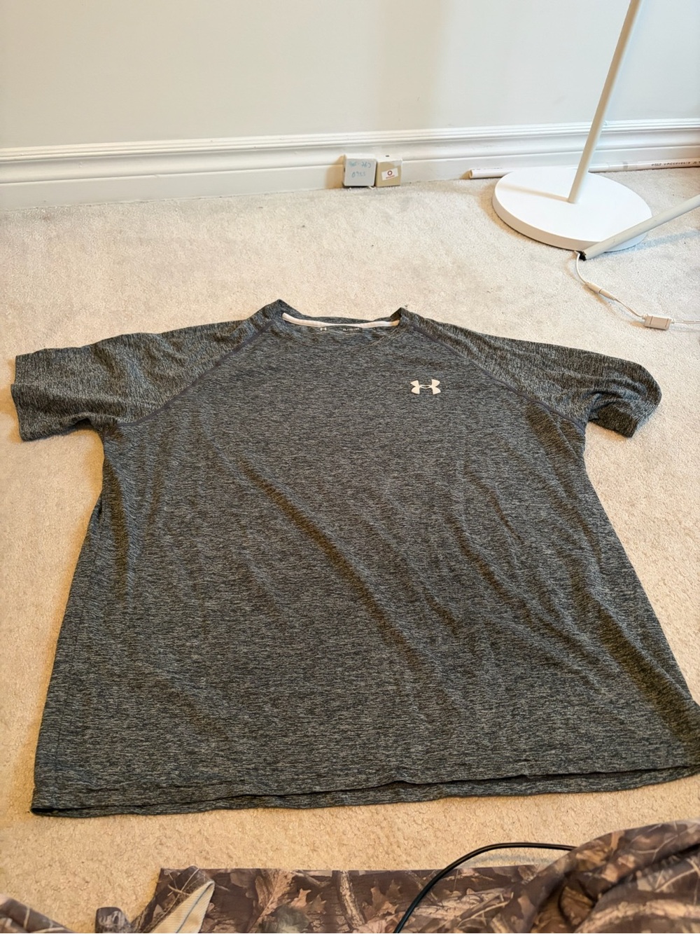 Under Armour HEATGEAR Heather Gray Loose Tee Men's XL